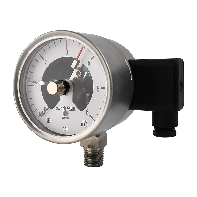 Lahat ng Stainless Steel Electric Contact Pressure Gauge